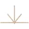 Ekena Millwork Kennewick Smooth Timber Gable Bracket, Douglas Fir, 108"W x 68"H x 3 1/2"D x 3 1/2"F, 15/12 Pitch GBW108X68X0404KEN00SDF - alternate 1